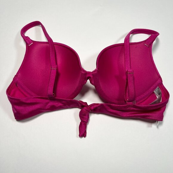 Victoria Secret 32D S VERY SEXY Push Up Bikini Top Set Shine Strap Berry Blush - Picture 10 of 10